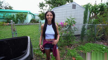 Wild Ebony BBC Car Ride