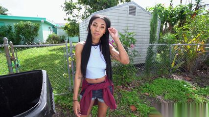 Wild Ebony BBC Car Ride